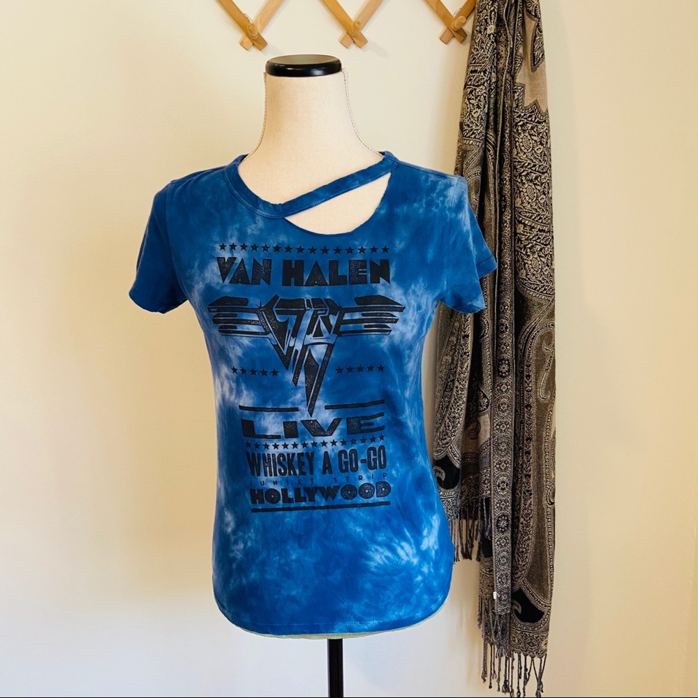 Van Halen Distressed Tie Dye Tee